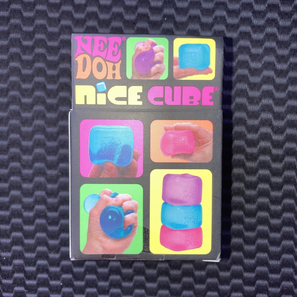 Nee Doh Nice Cube - Super Solid Squish! (Purple)