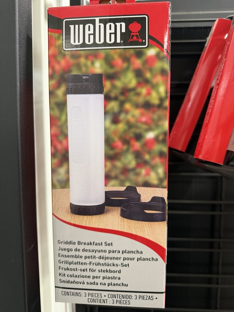 Weber Reusable Griddle Breakfast Set Black/White Three-Piece