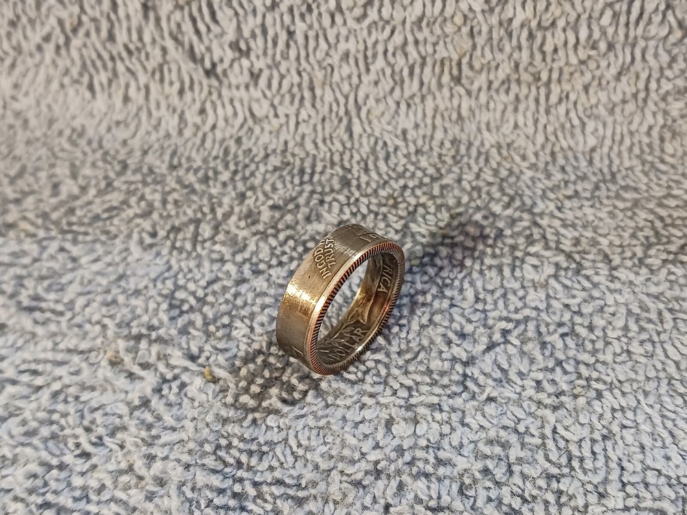 1966 Washington Quarters, Handmade Coin Ring, Size 6