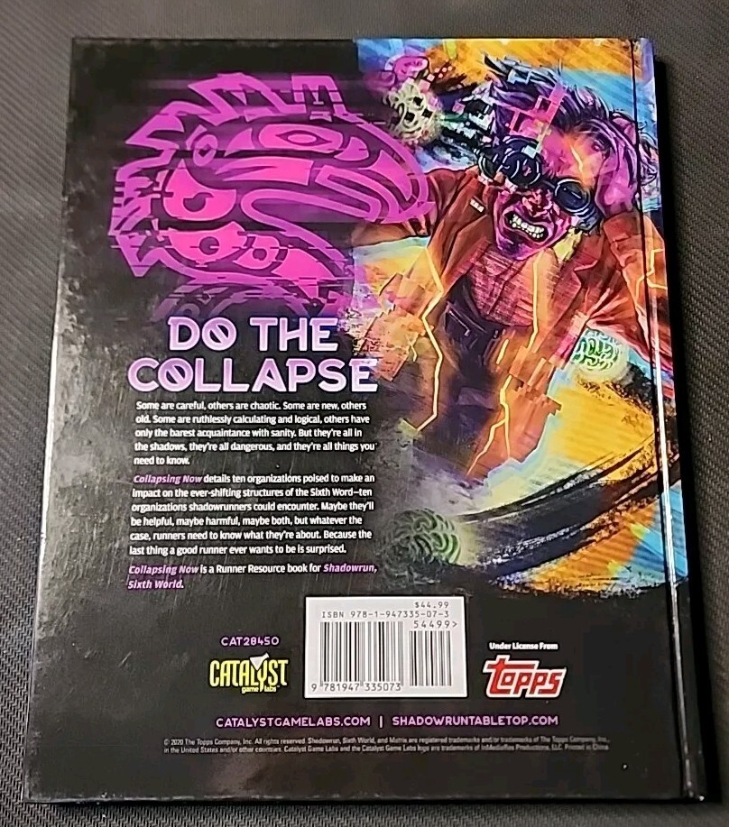 Catalyst Shadowrun 6E Collapsing Now New
