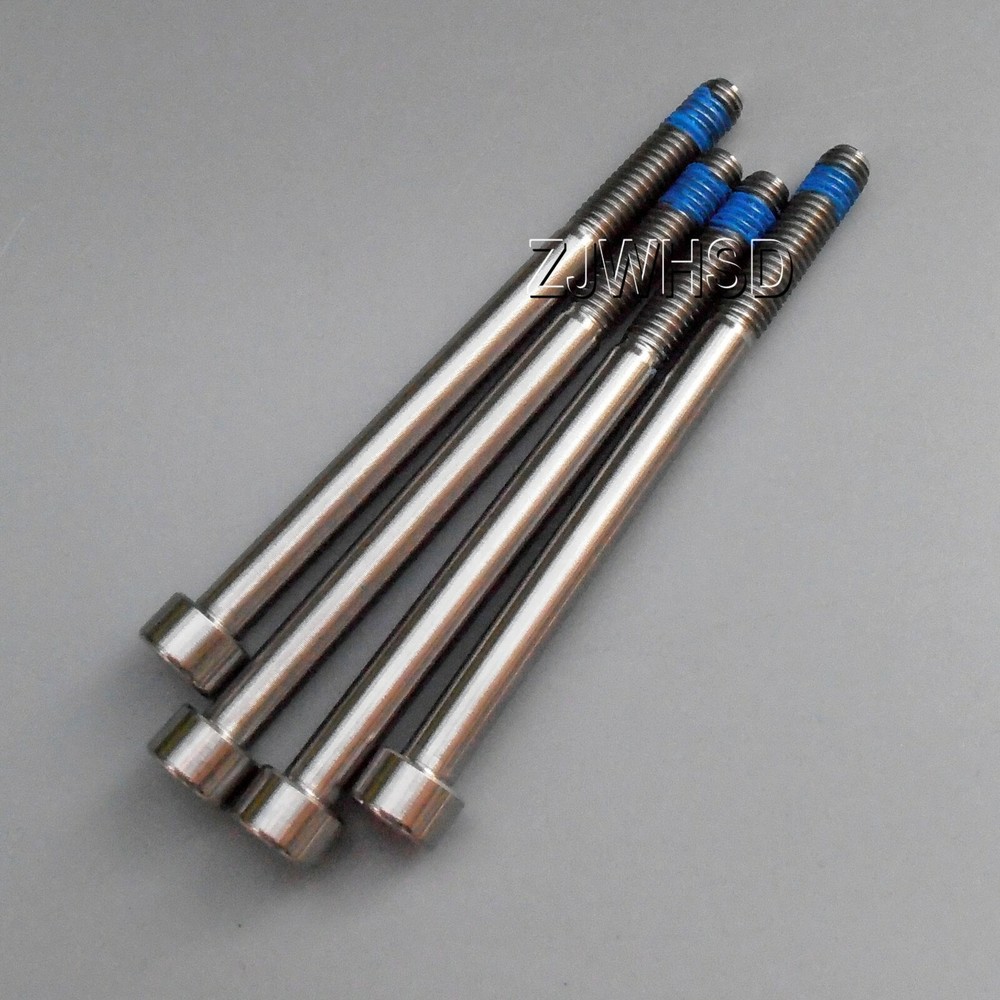 4pcs M6 x 80 Ti taniumScrew Bolt Allen hex Socket Cap head with ThreadLocker