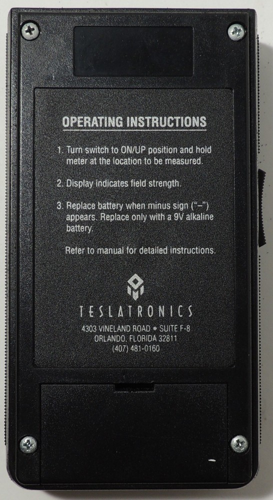 Teslatronics Triaxial Elf Milligauss Meter Model 70