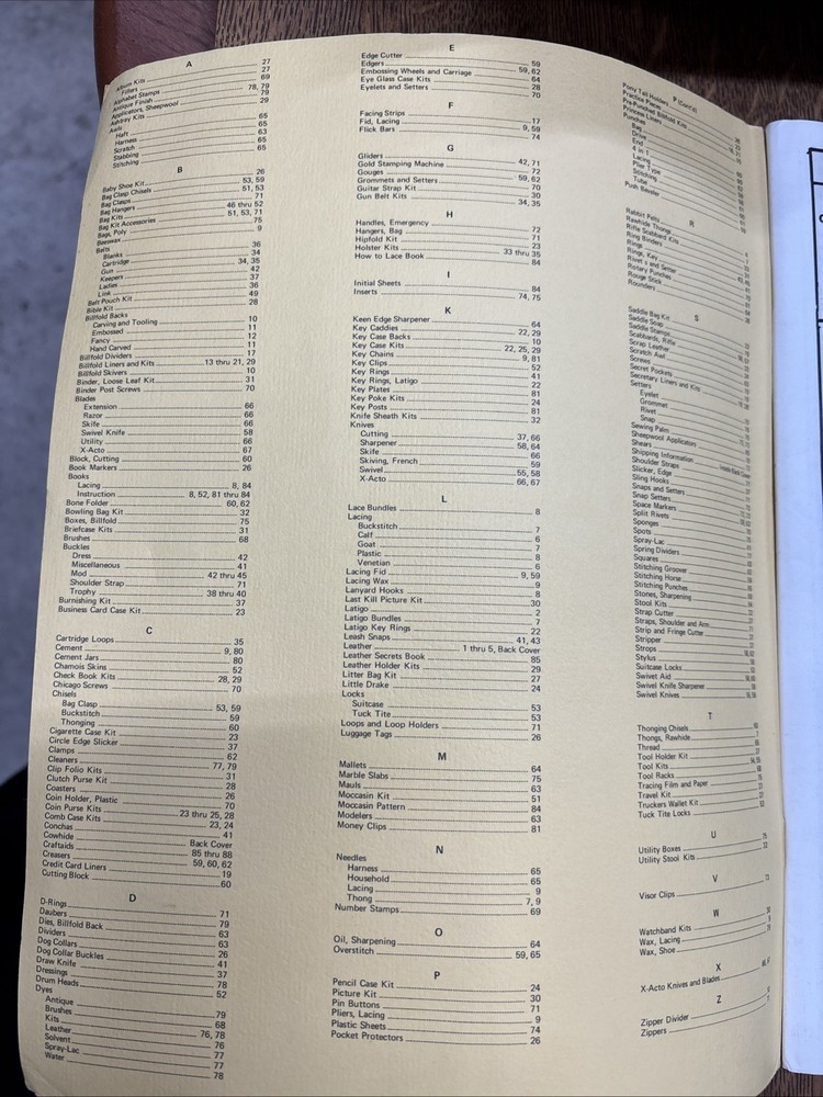 1973 Drake's Leather Co. Catalog Leather Working Identification Tools Buckles