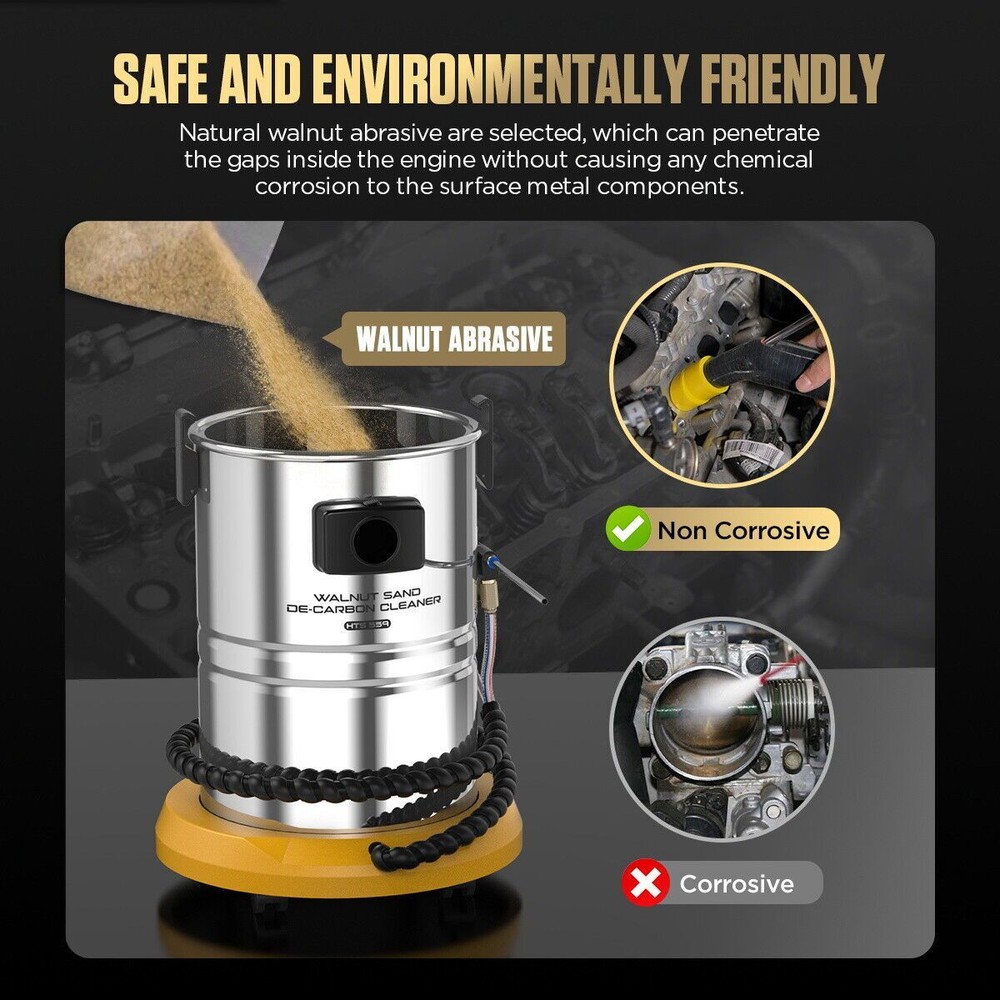 Walnut Blaster Engine Intake Valve Carbon Cleaner Sand Blaster Cleaning Machine
