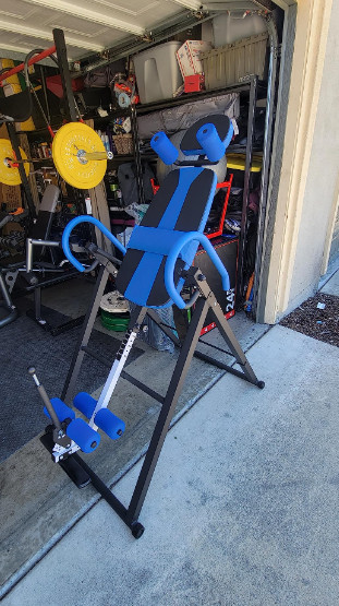 Inversion Table Heavy Duty Stretcher Machine Therapy Back Pain Relief Adjustable