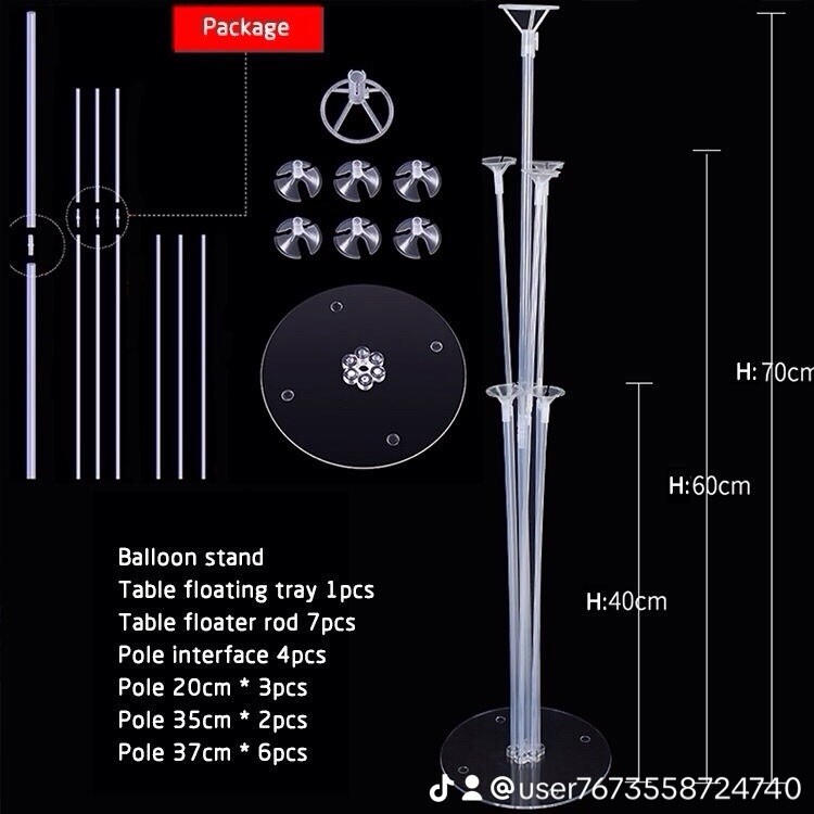 Balloon Base Stand Kit-5 pack