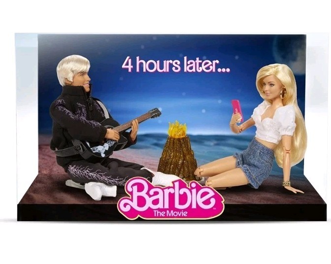 Barbie The Movie Barbie and Ken Campfire Scene 2-Pack NEW Free Shipping