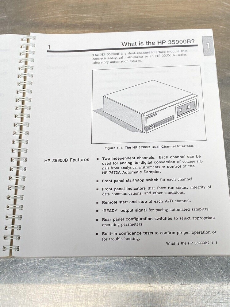 Hewlett Packard HP 35900B Dual Channel Interface - Users Guide / Manual