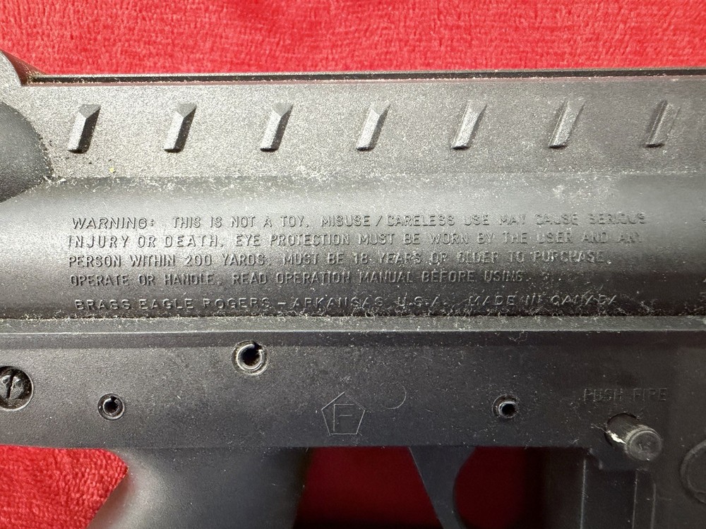Brass Eagle Stingray paintball gun with 200rd Loader