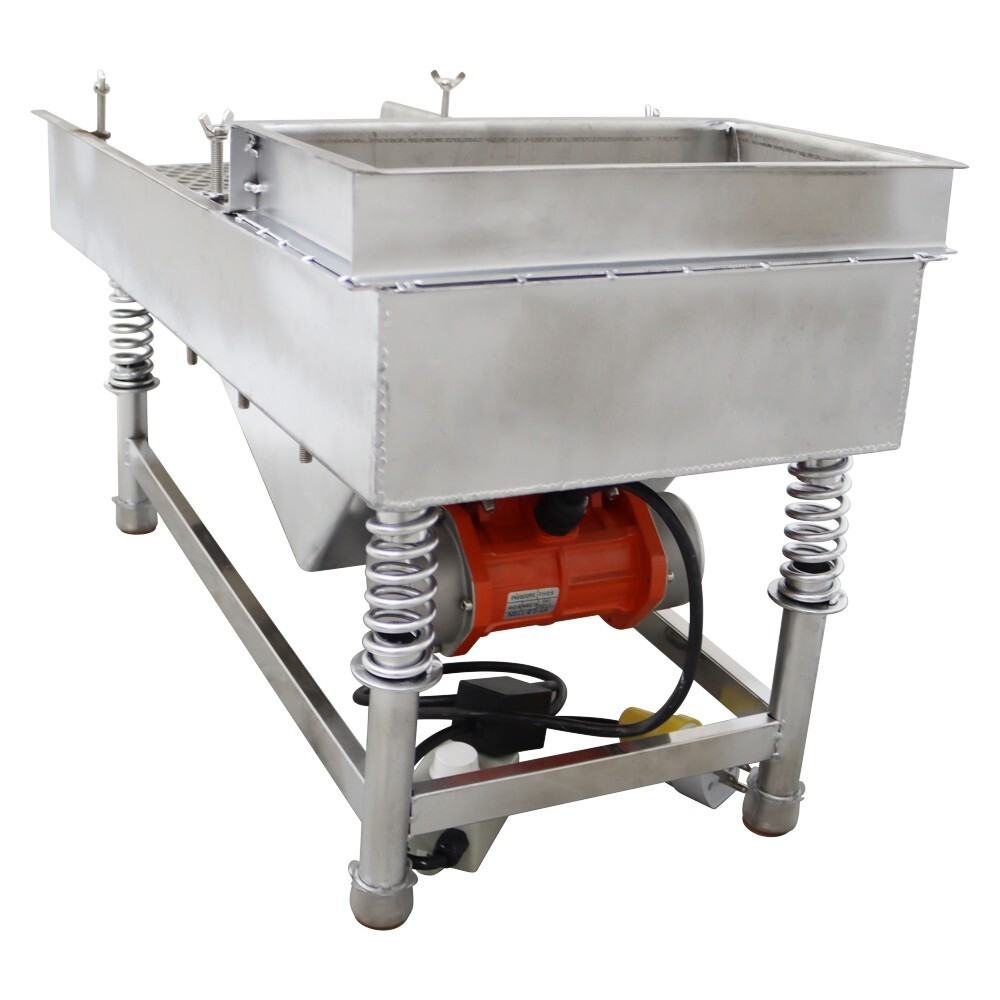 Easy Operation 15mmSieve Electric Linear Vibrating Screen One Layer JG30-75 110V