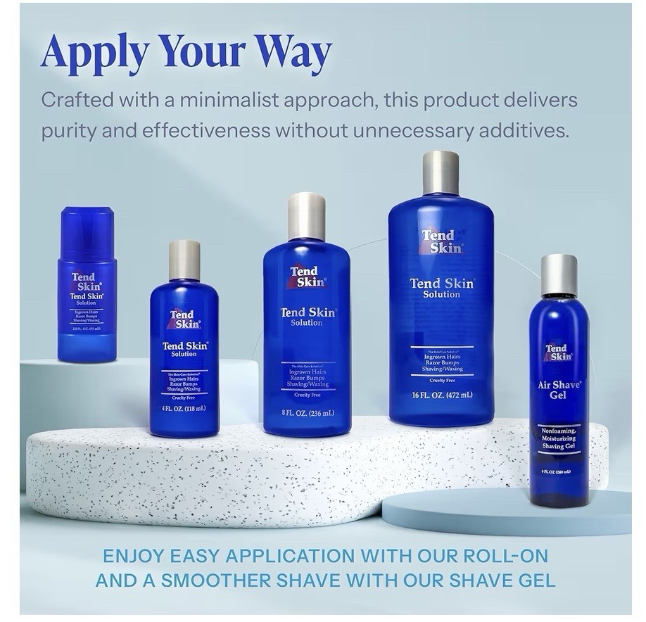 Tend Skin Razor Bump & Ingrown Hair Solution Post Shave & Wax 4oz. Made In USA ✅