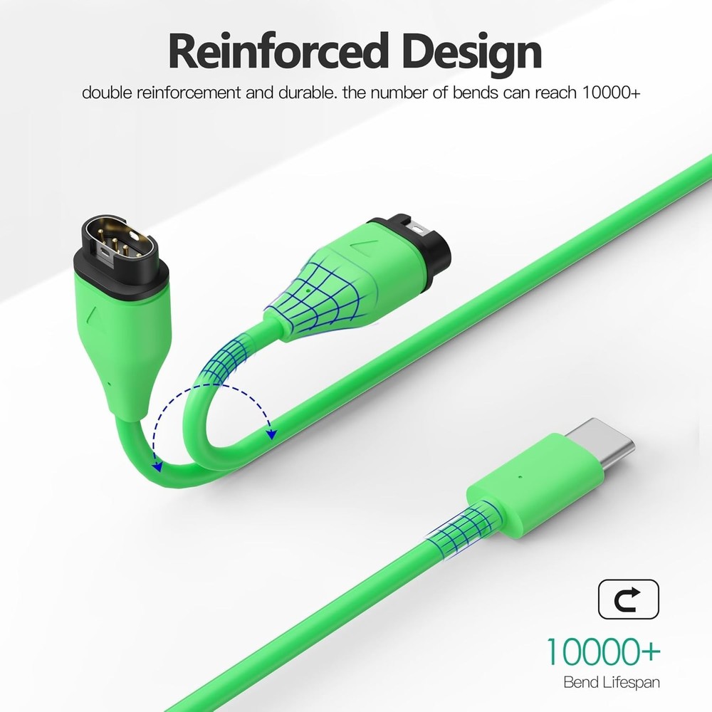 Advanced USB Type-C Charging Cable for Garmin Watches - Quick & Safe Charging