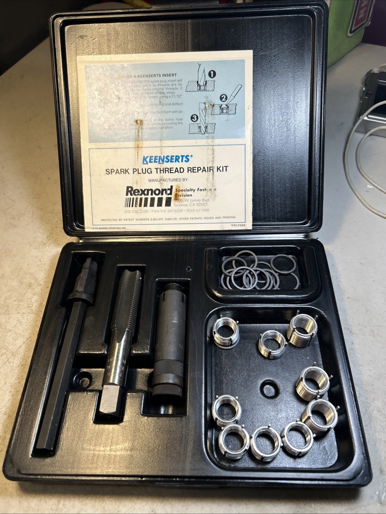 Keensert Spark Plug Thread Repair  Partial Kit     (See Pics  And Description  )