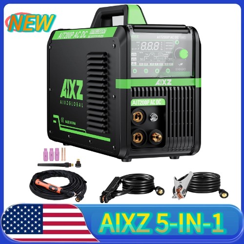 110V/220V AC DC TIG Welder 200Amp Stick Pulse TIG Alu Welding Machine&Foot Pedal