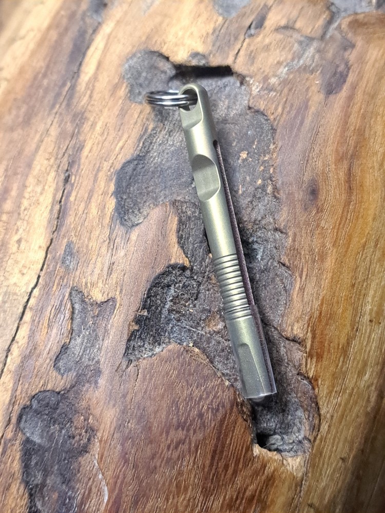EDC Anodized Titanium Keychain Tweezers