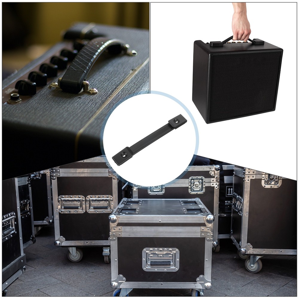 8 Inch Speaker Handle with Screw Black 1 Pcs