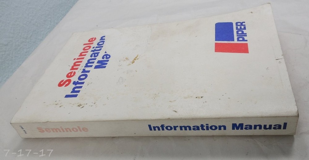 Piper Seminole Pilot's Information Manual