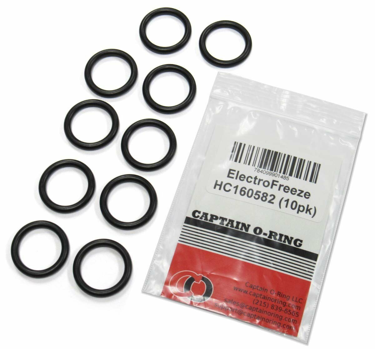 Captain O-Ring - Replacement Electro Freeze HC160582 O-Rings (10 Pack)
