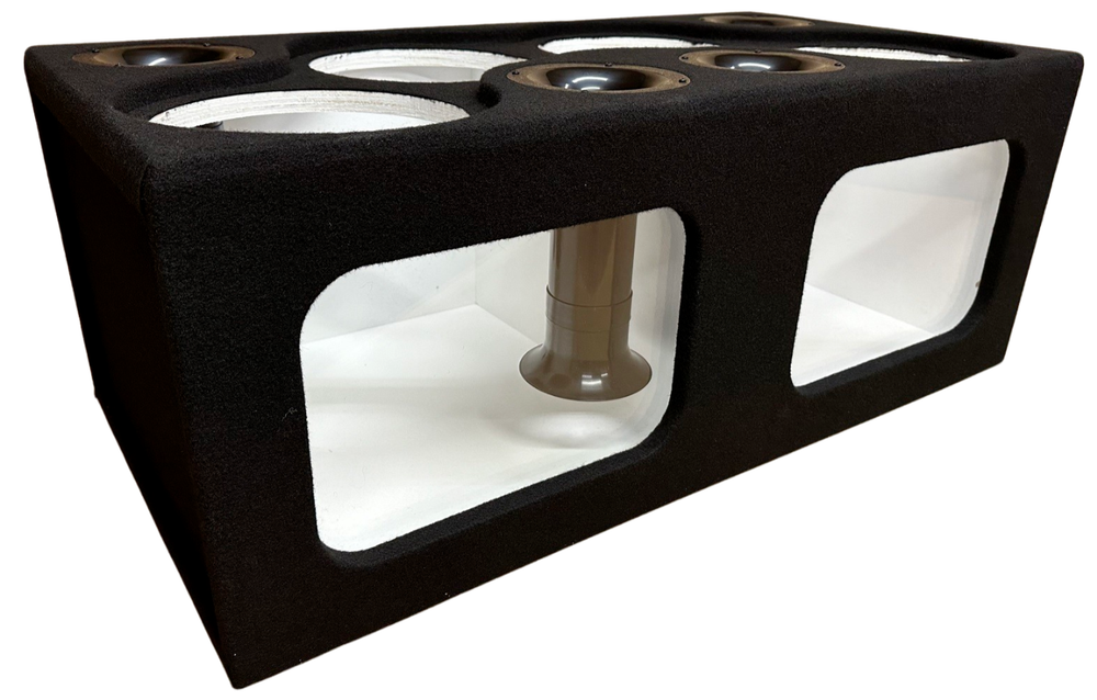Custom Ported Sub Box Enclosure for 4 10" Subs ~ ACRYLIC PLEXIGLASS ~ BIRCH