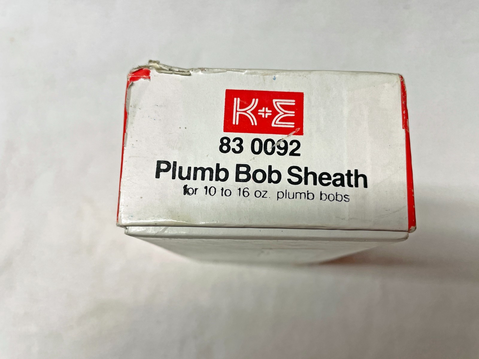 K&E Leather Sheath for 10-16 oz. Plumb Bob in Original Box Cat. No 83 0092
