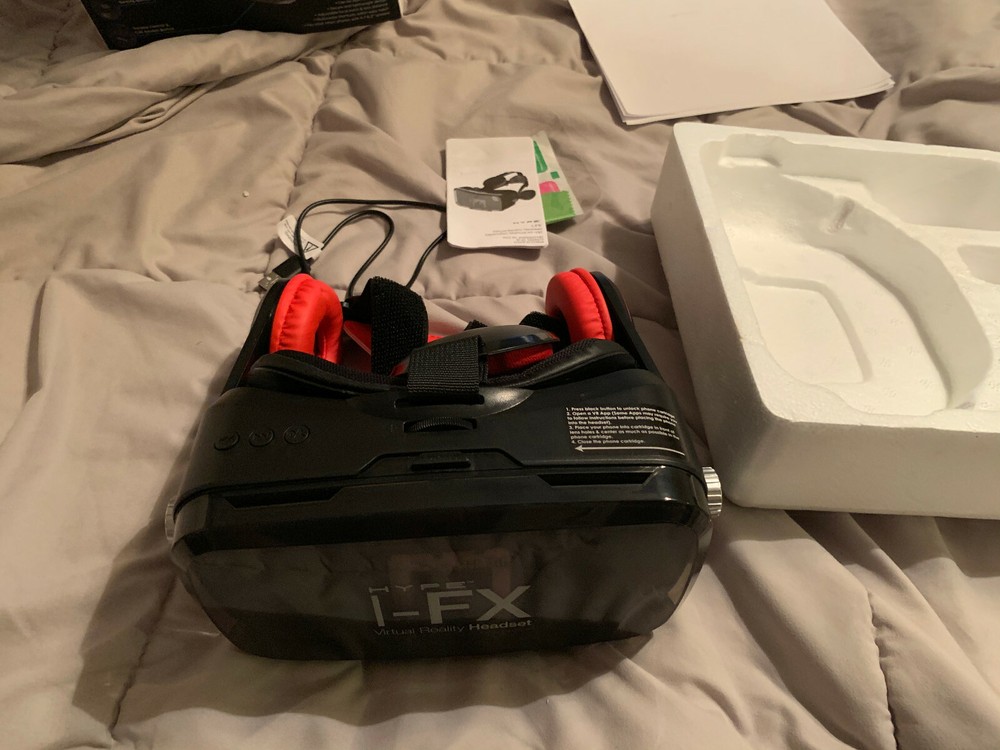 Bluetooth Virtual Reality VR Headset With Wireless Headphones For Apple Samsung