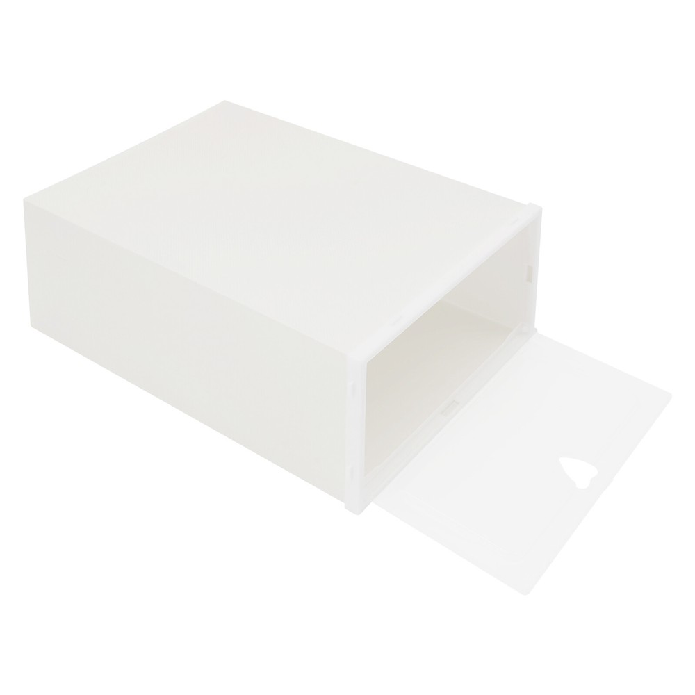 24pcs Shoe Storage Box Shoes Case Transparent Stackable Shoe Organizer Container