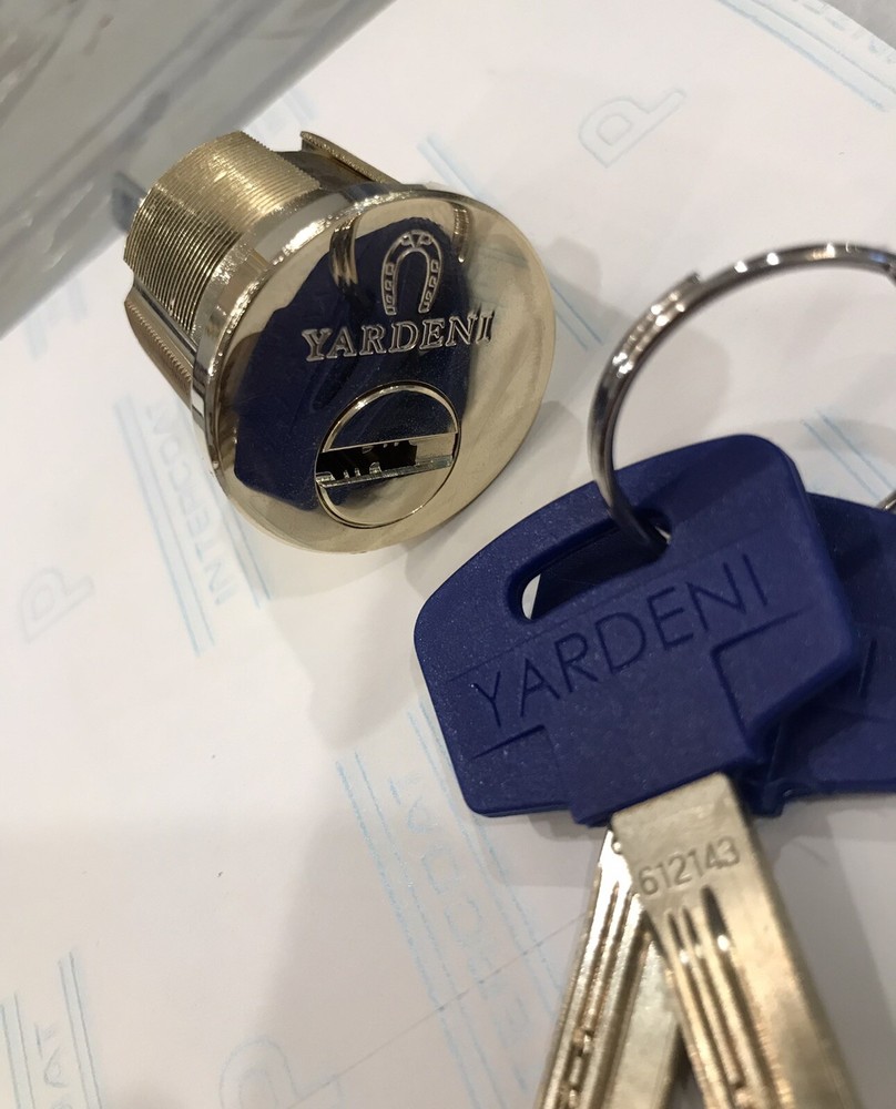 Yardeni  High Security Cylinder. Multi Lock Type. Rim/mortise. 2 Keys.