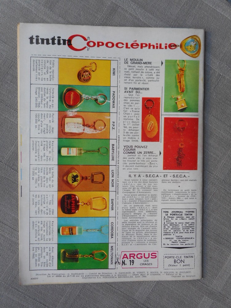 Hebdo Tintin 1St Series No. 930 Correct Condition