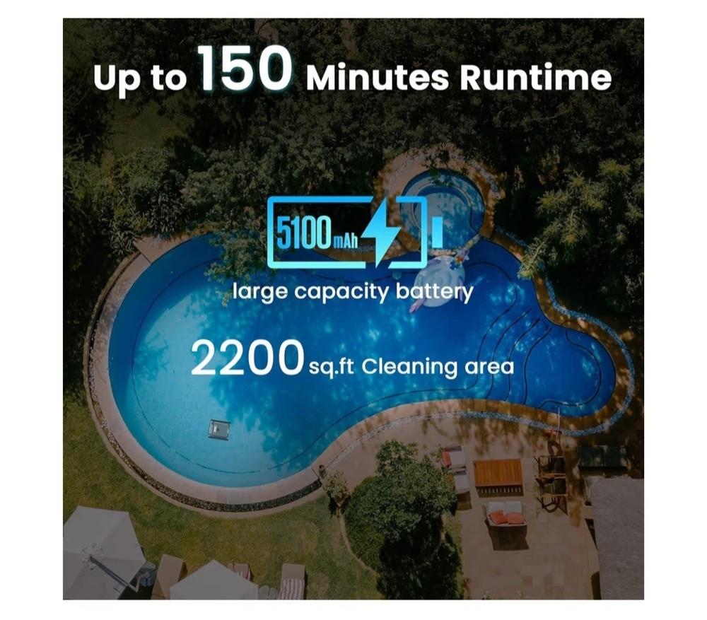 New Ezioov U8 Cordless Robotic Pool Cleaner