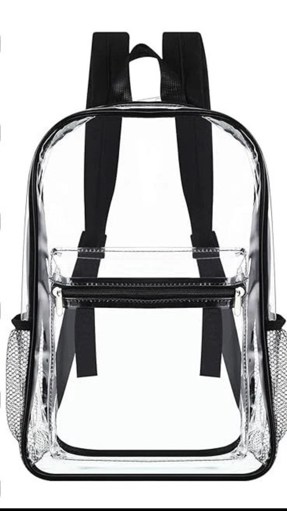 Clear Backpack, 15'' Clear Backpacks for School Heavy Duty