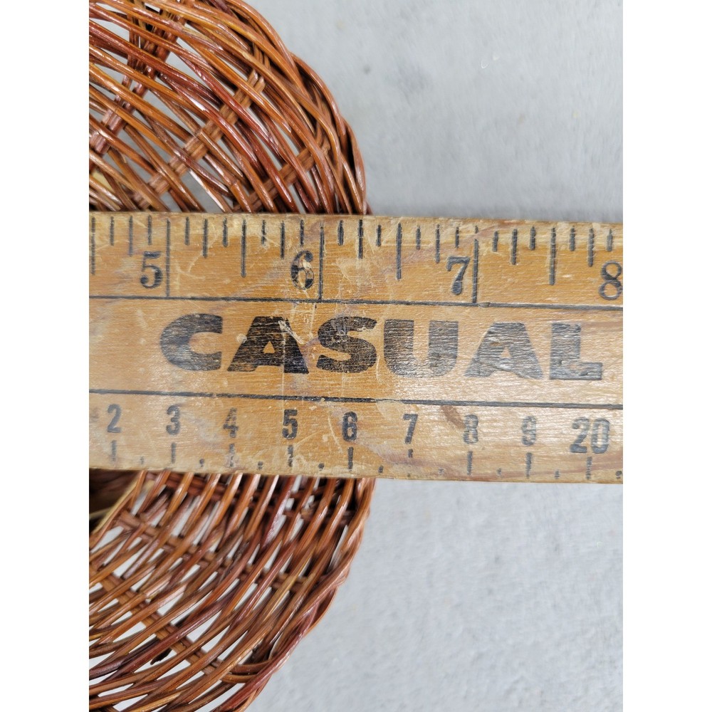 Wicker Flower Basket Handle Small Woven Easter Spring Decoration