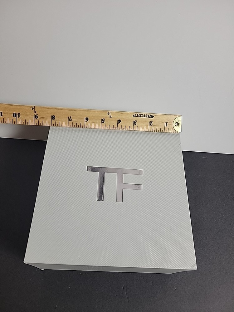 Authentic TOM FORD Square Empty Gift Box Container Gray aprx 8 x 8 x 4