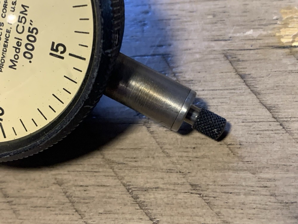 Ex. Federal Dial Indicator Model C5M .0005" Resolution Drop Indicator Lug Back