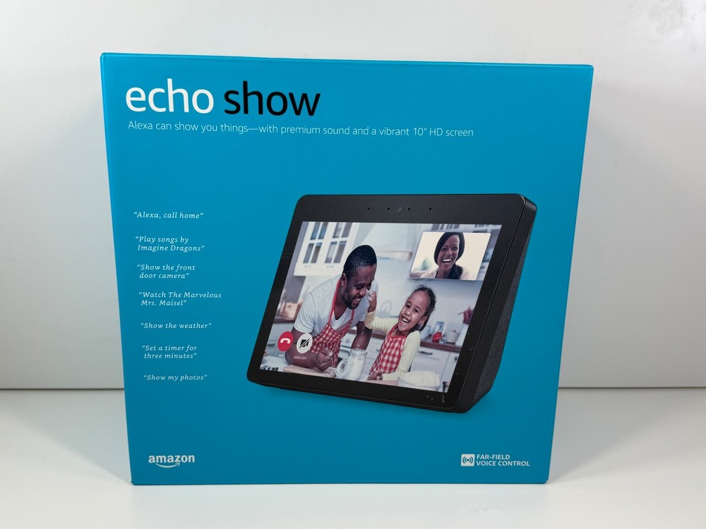 Amazon Echo Show (2nd Generation) Smart Assistant 10" HD Screen Charcoal Sealed