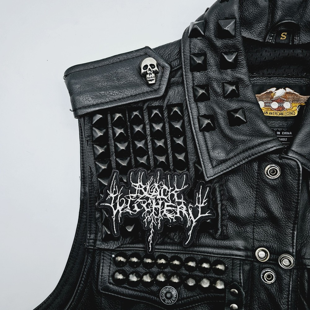 Black Witchery White Shaped Logo EMBROIDERED PATCH