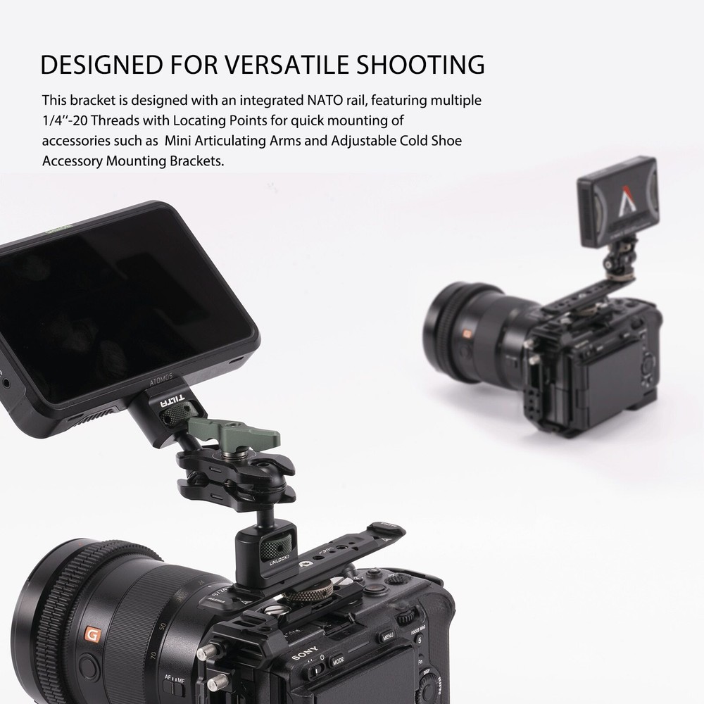 Tilta Dual Cold Shoe Expanded Bracket Camera Expansion Adapter Mounting