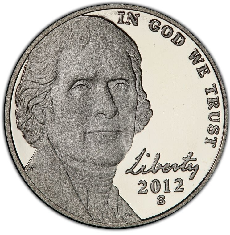 2012 S Proof Jefferson Nickel, Nickel  From a Proof Set