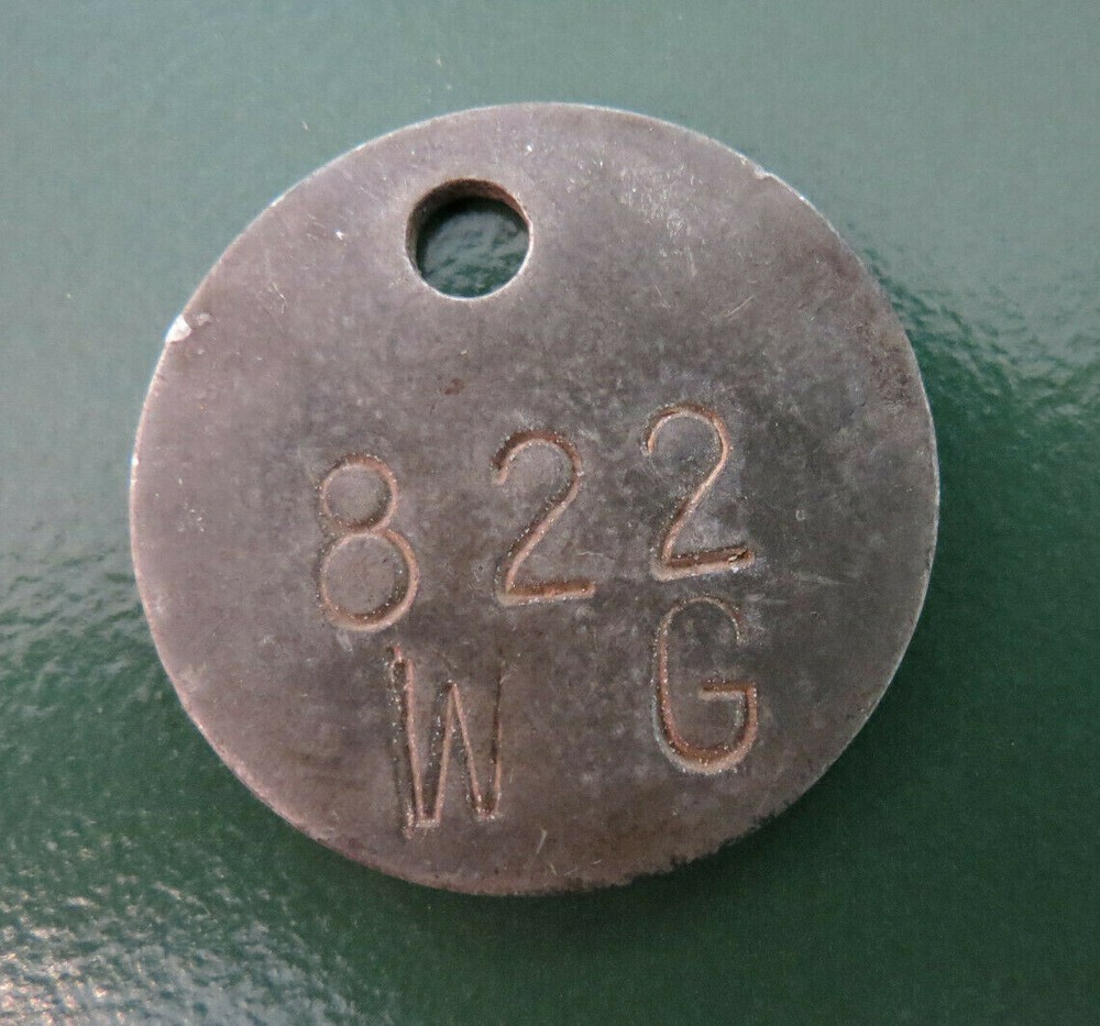 Colliery Pit Check - marked 822 WG