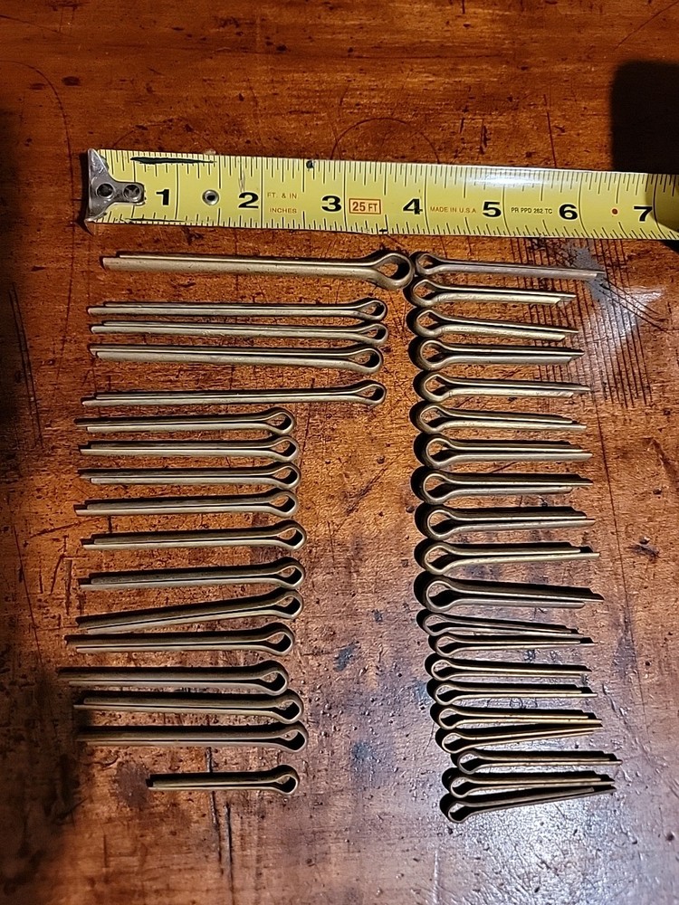 BRASS COTTER PINS 37 PC VARIETY PACK NEW