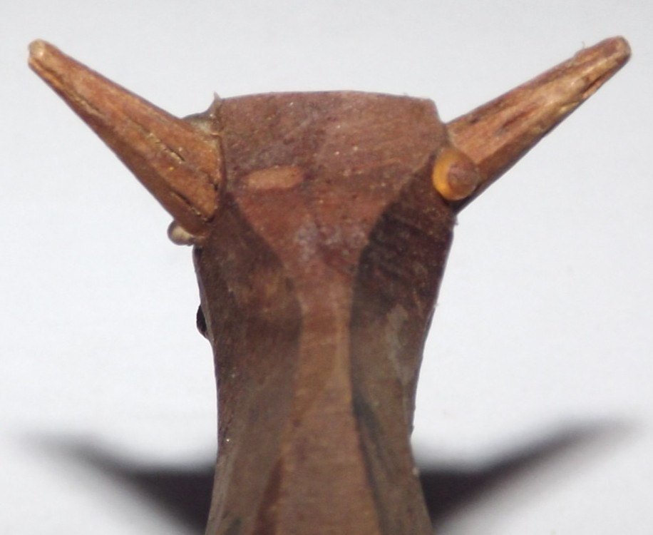 Vintage Hand Carved Wood Brown Cow Bull Rustic Primitive Folk Art