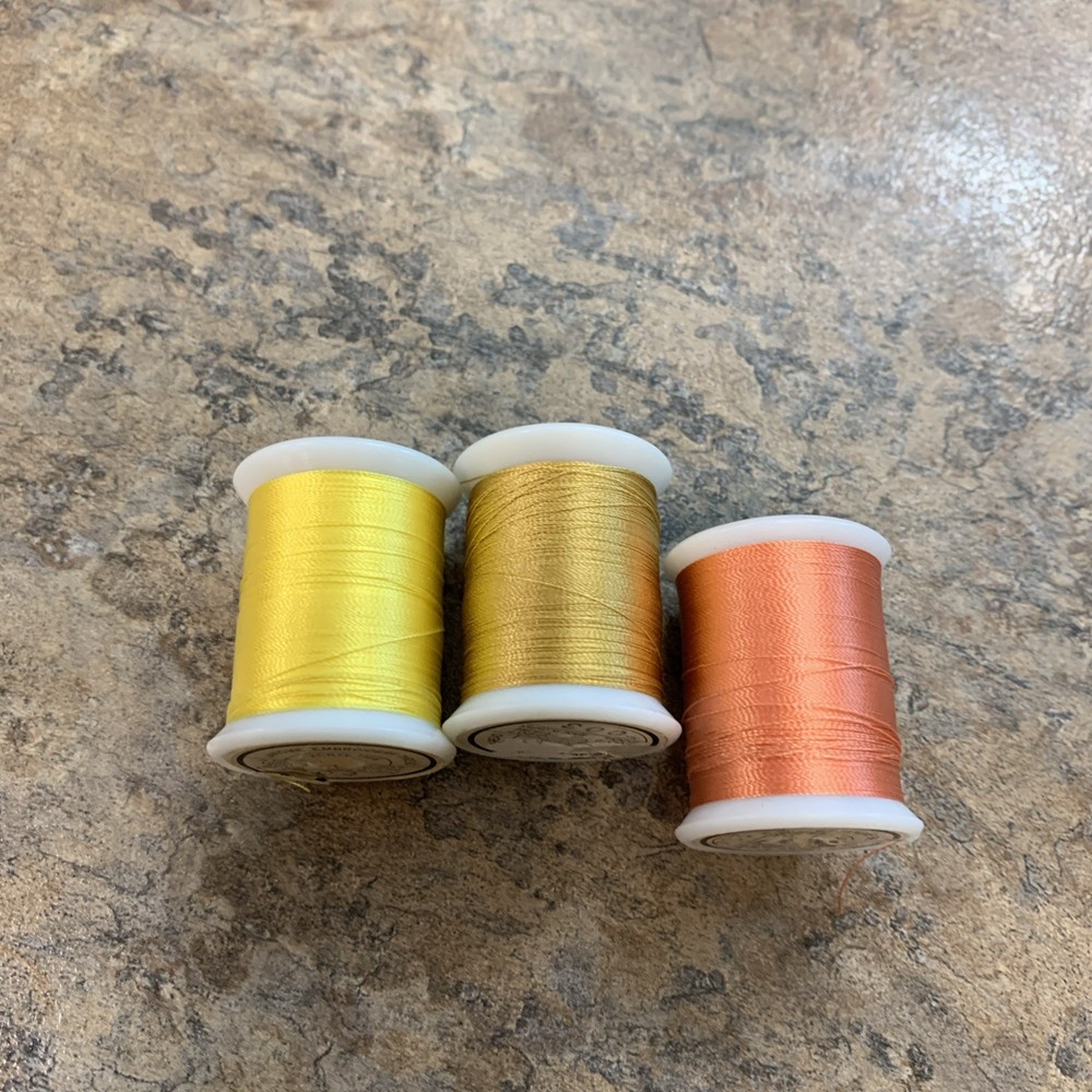 25 Spools JANOME Embroidery Threads , Used