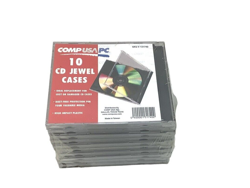 COMPUSA 10 Pack CD Jewel Cases
