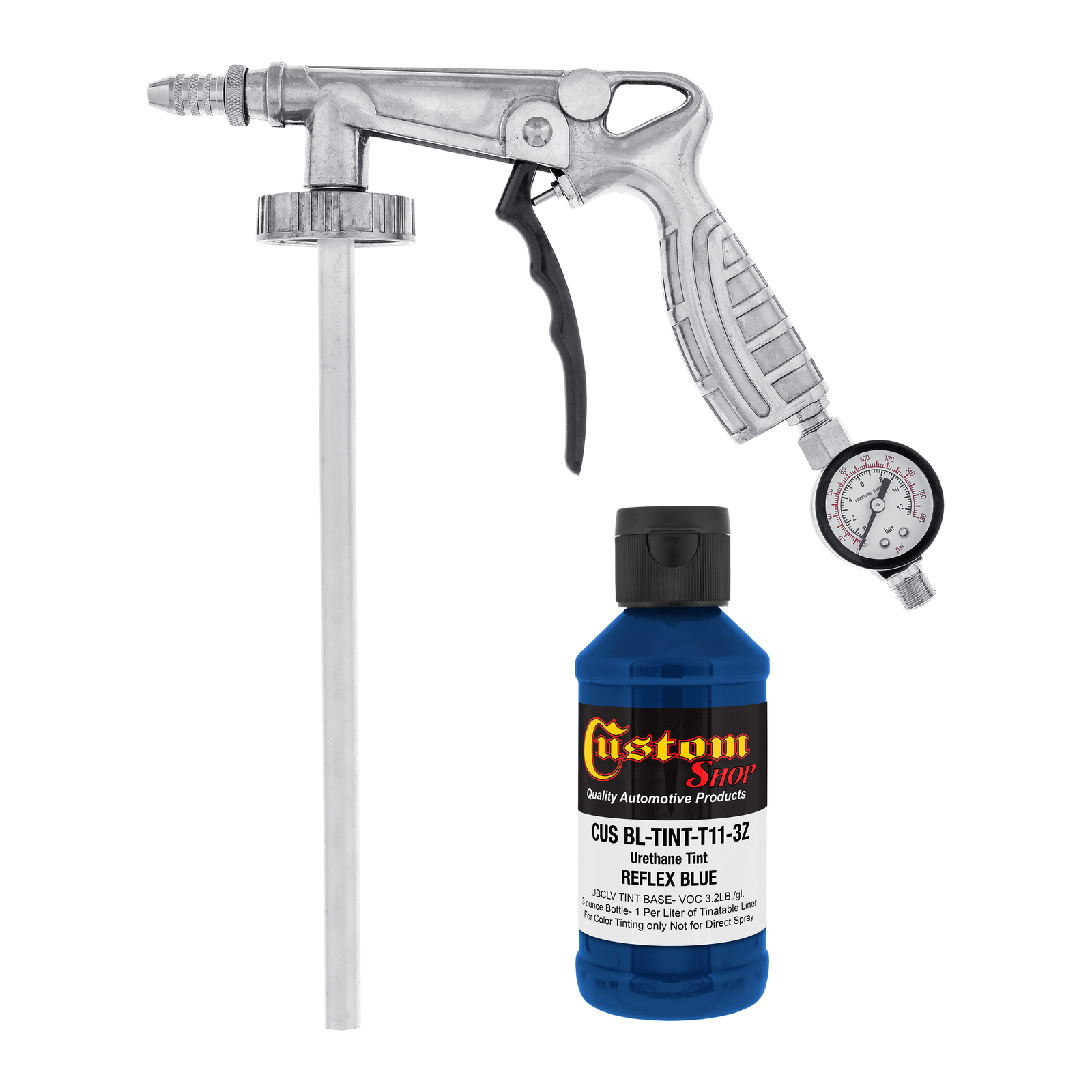 Raptor Reflex Blue Urethane Spray-On Truck Bed Liner Spray Gun,8 Liters