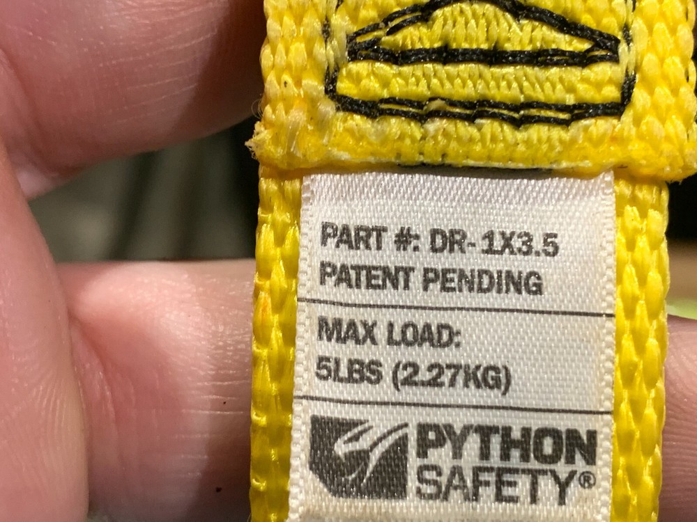 PYTHON TOOLS D RING ATTACHMENT - DR-1X3.5 - 5lb Cap. Lot of 4