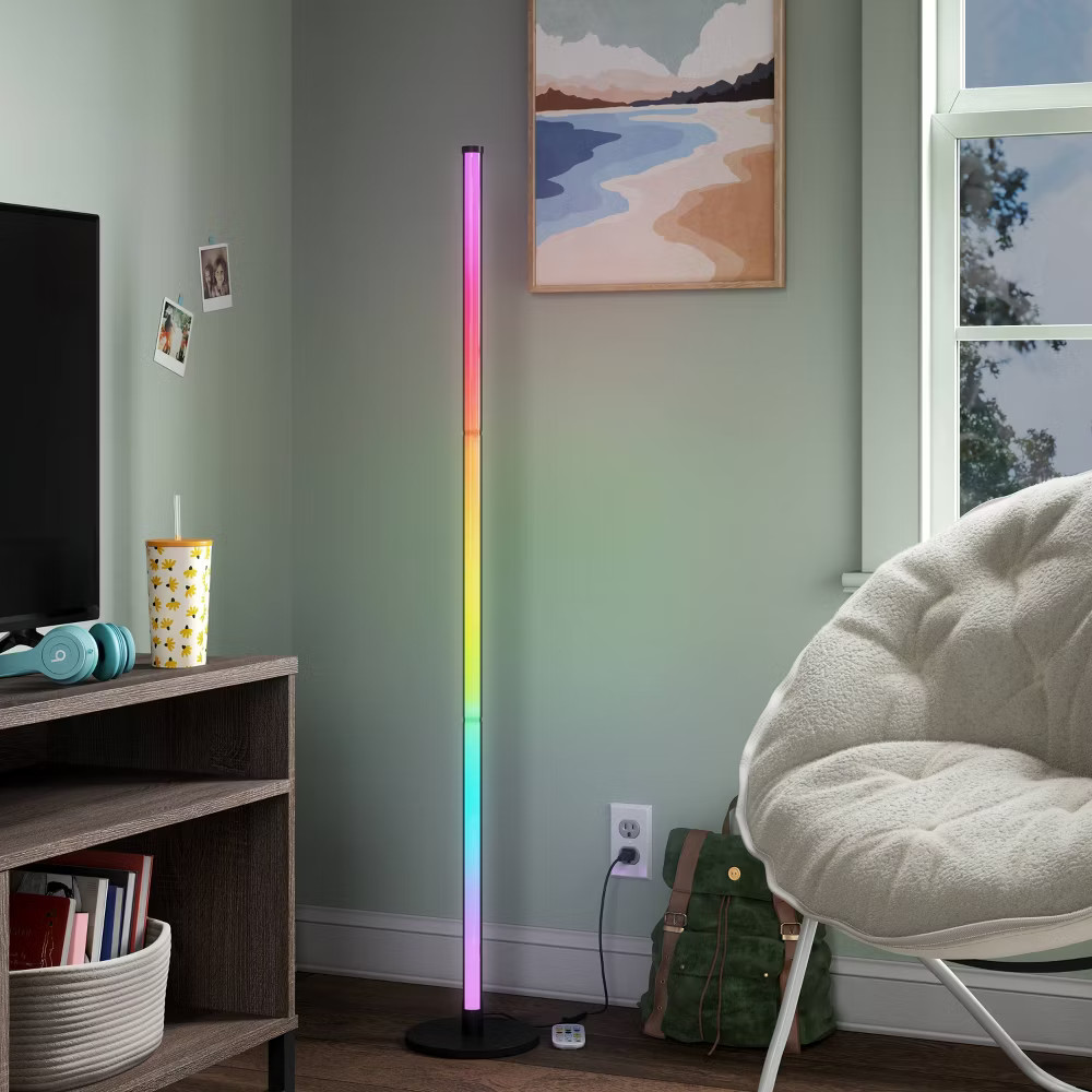 Color Changing LED Floor Lamp with Remote Control Mood and Ambient Lighting