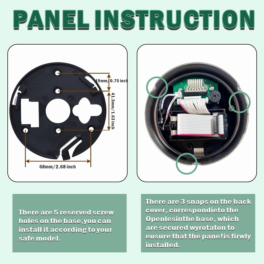 Gun Safe Lock Replacement with Solenoid Lock High Security Chrome Digital Keypad