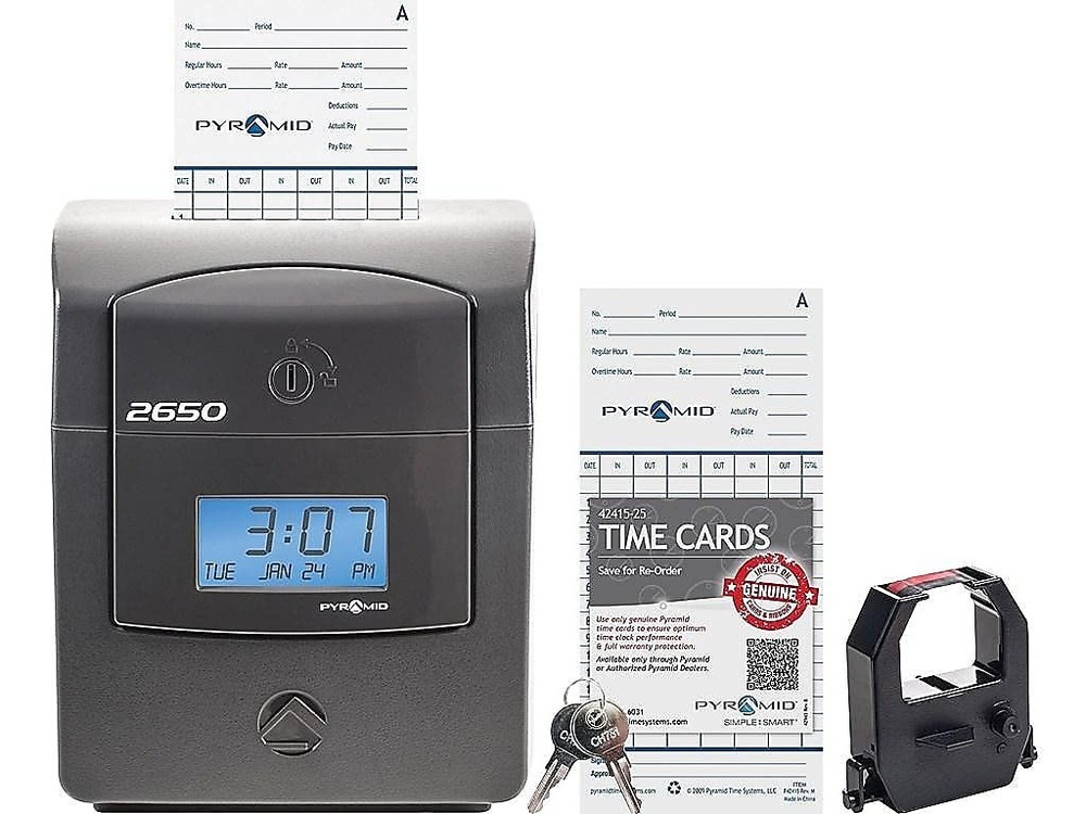 PYRAMID 2650 ELECTRONIC TOP LOAD TIME CLOCK