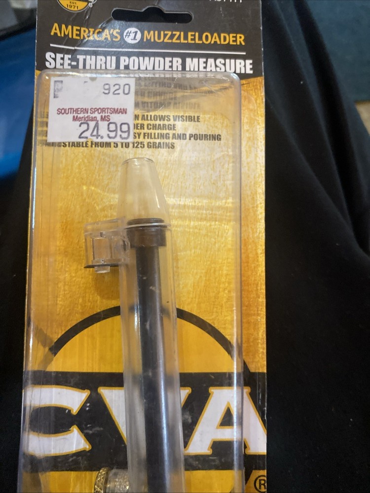CVA Muzzleloader See Thru Powder Measure Reloading AC1411