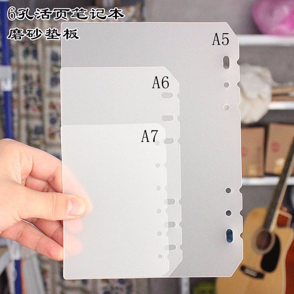 2Pcs A5/A6/A7 Size Divider Dashboard Frosted Plastic Insert Refill Organiser #B9