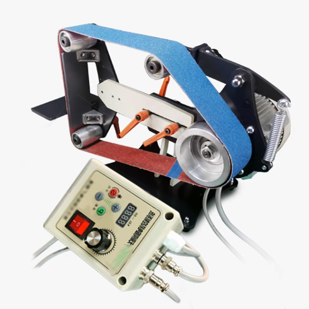 Small Abrasive Belt Machine Vertical Horizontal Sand Machine Grinding Polishing.